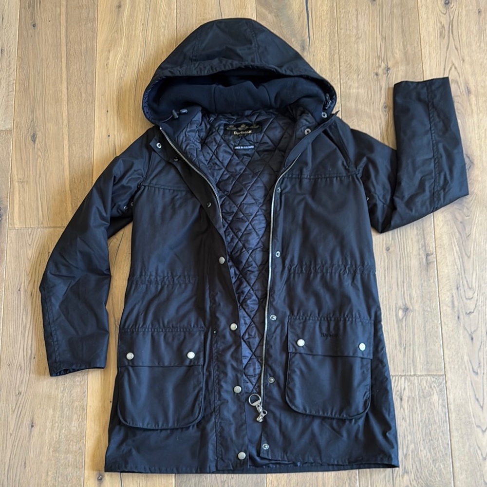 Barbour Women's Waxed Cotton Hooded Coat